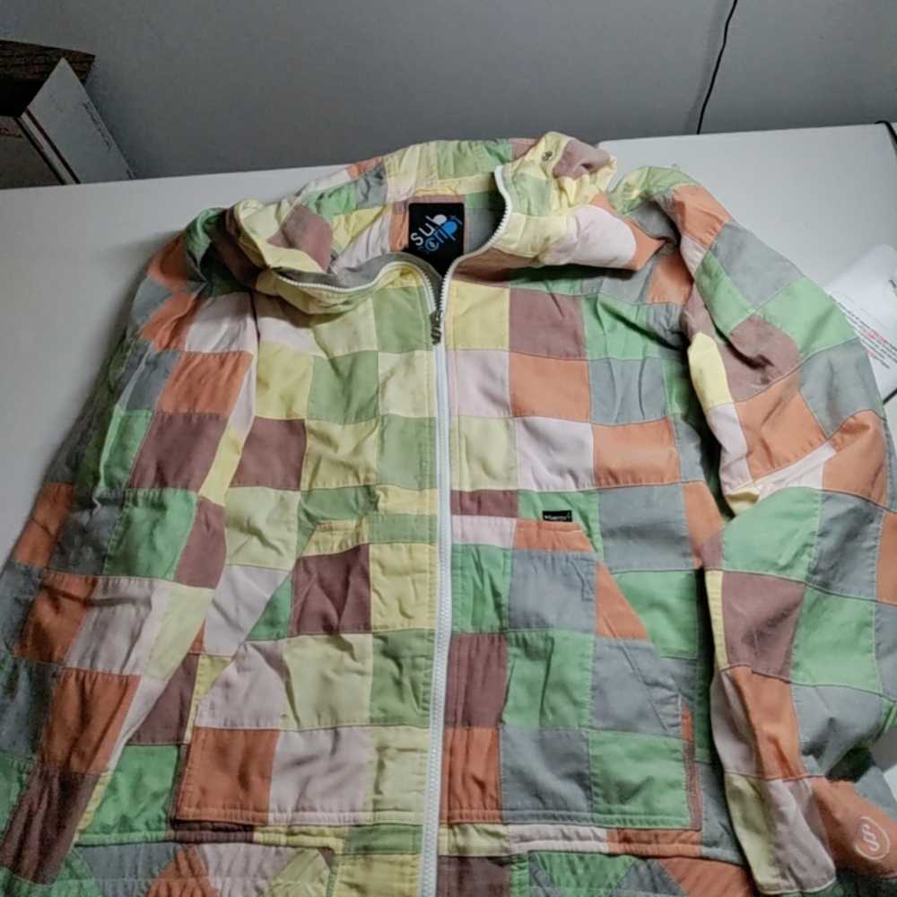 Subscript plaided jacket men's xl